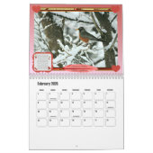 鳥および水(中型の)カレンダー カレンダー (2月 2026)