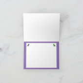 鳥および色の空白のなメッセージカード カード (内部)