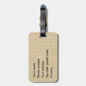 鳥および花が付いているガーリーなヴィンテージの荷物のラベル ラゲッジタグ (裏面縦)