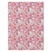 鳥および花が付いている風味がよいパターン テーブルクロス (正面)