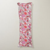 鳥および花が付いている風味がよいパターン ボディピロー (正面縦)