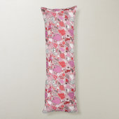 鳥および花が付いている風味がよいパターン ボディピロー (裏面 (縦))