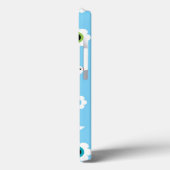 鳥および花の青パターン Case-Mate iPhoneケース (裏面 / 左)