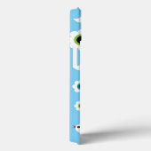 鳥および花の青パターン Case-Mate iPhoneケース (裏面 / 右)