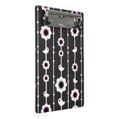 鳥および花模様 ミニクリップボード (アングル)