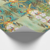 鳥および蜂のgiftwrap ラッピングペーパー (角)