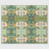 鳥および蜂のgiftwrap ラッピングペーパー (フラット)