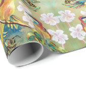 鳥および蜂のgiftwrap ラッピングペーパー (ロールコーナー)
