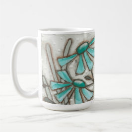 鳥および開花またはラグナの青マグ コーヒーマグカップ