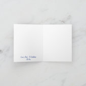 鳥お洒落クリスチャン美術の折り畳みNotecard ノートカード (内部)