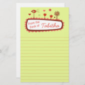 鳥お洒落文房具 便箋 (正面/裏面)