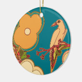 鳥お洒落類 セラミックオーナメント (左)