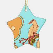 鳥お洒落類 セラミックオーナメント (左)