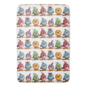 鳥お洒落類 バスマット (正面縦)