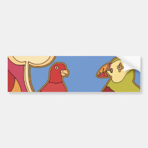 鳥お洒落類 バンパーステッカー