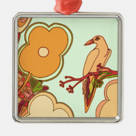 鳥お洒落類 メタルオーナメント