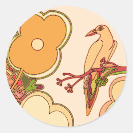 鳥お洒落類 ラウンドシール