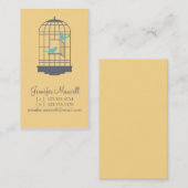 鳥かごのテレホンカード コーリングカード (正面/裏面)