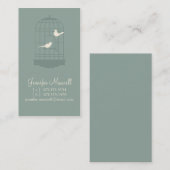 鳥かごのテレホンカード コーリングカード (正面/裏面)