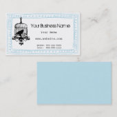 鳥かごの巻き毛の落書きの名刺 名刺 (正面/裏面)