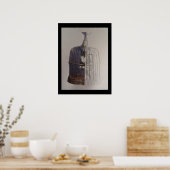 鳥かごポスターの猫 ポスター (キッチン)