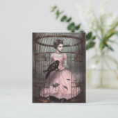 鳥かご内の女風変わり性 ポストカード (スタンド正面)