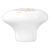 鳥かご2愛鳥のハートの芸術のドアノブ セラミックノブ (側面)