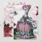 鳥かご (The Bird Cage) 2 招待状 (正面/裏面)