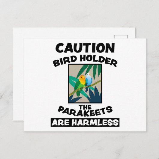 鳥かわいいエキゾチック動物デザイン鳥の友人ギフト ポストカード (正面/裏面)