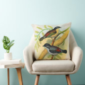 鳥かわいらしプリント クッション (椅子)