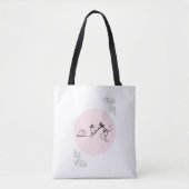 鳥かわいらし肩ショッピング買い物袋 トートバッグ (正面)