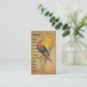 鳥かわいらし類 名刺 (スタンド正面)