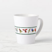 鳥かわいらし（ブリジットコレクション） カフェラテマグ (右アングル)