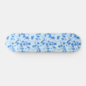 鳥がさくらんぼに咲く青 スケートボード (横)