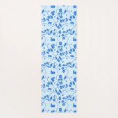 鳥がさくらんぼに咲く青 ヨガマット (裏面)