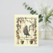 鳥がスイング中 ポストカード (スタンド正面)