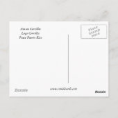 鳥がセリリョスで ポストカード (裏面)