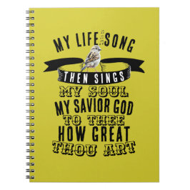 鳥がマスタード素晴らしイエローを歌う ノートブック