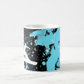 鳥が付いているスノーボード マグカップ (中央)