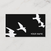 鳥が付いているスノーボード 名刺 (裏面)