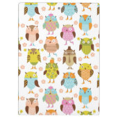 鳥が付いているパターン クリップボード (裏面)