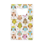 鳥が付いているパターン クレジットカード栓抜き (裏面)