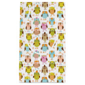 鳥が付いているパターン スモールペーパーバッグ (正面)