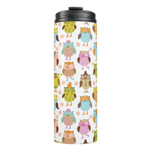 鳥が付いているパターン タンブラー (正面)