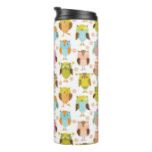 鳥が付いているパターン タンブラー (回転右)