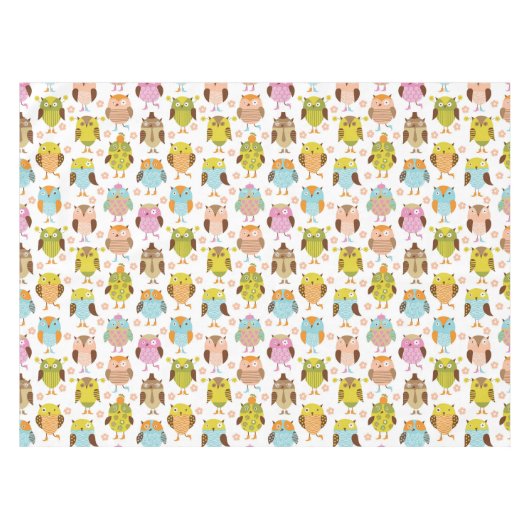 鳥が付いているパターン テーブルクロス (正面(横))