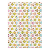 鳥が付いているパターン テーブルクロス (正面)