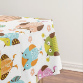 鳥が付いているパターン テーブルクロス (インサイチュ)