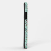 鳥が付いている漫画の花パターン Case-Mate iPhoneケース (裏面/右)