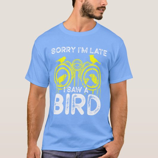 鳥が可愛い鳥の恋人の男の子の家族を見る Tシャツ (正面)